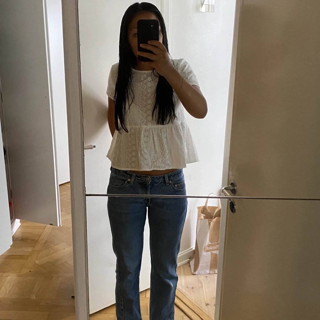 Vit volang topp - 91