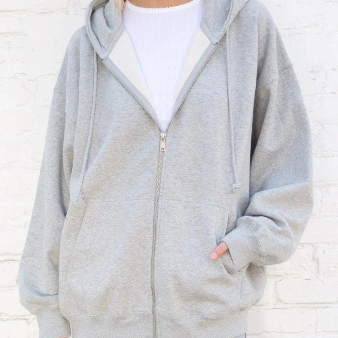 Oversized brandy zip up 