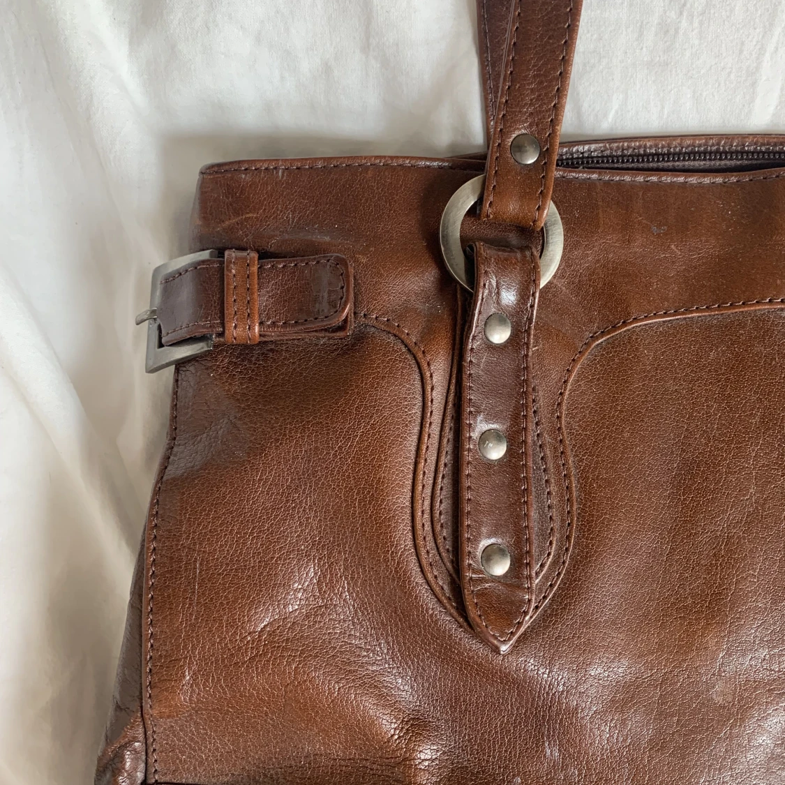 Läder väska  - 91