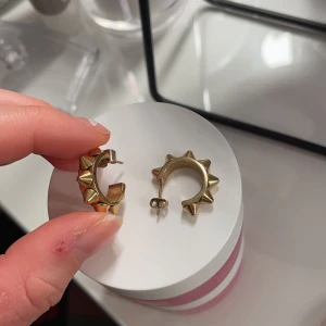 edblad örhängen - jättefina populära edblad örhängen. Endast använda en gång då jag ej är en guldmänniska:) köptes för 399, pris kan diskuteras 💕