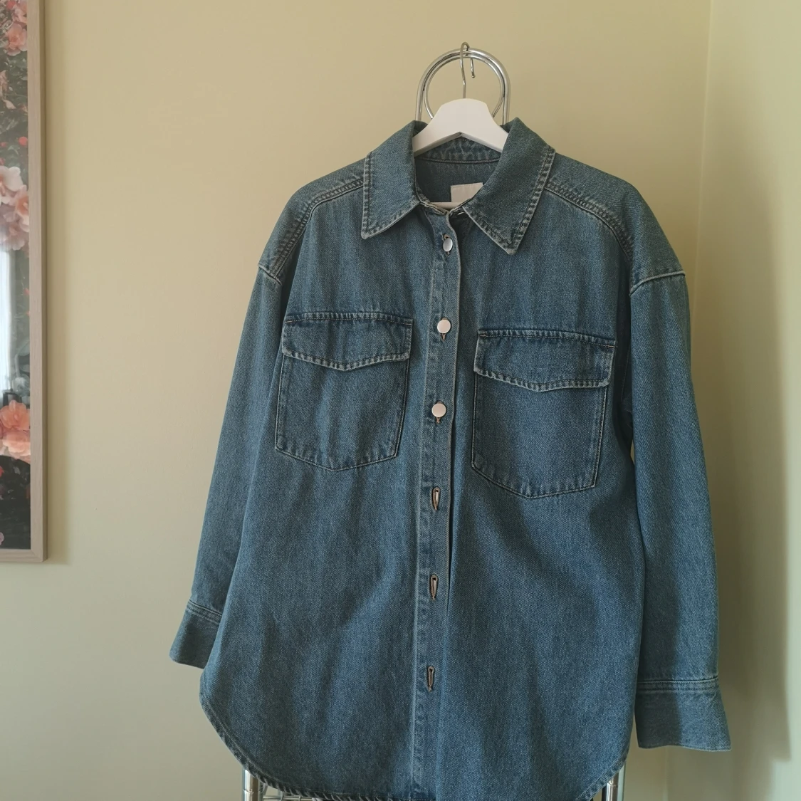 Oversized jeansjacka i denim