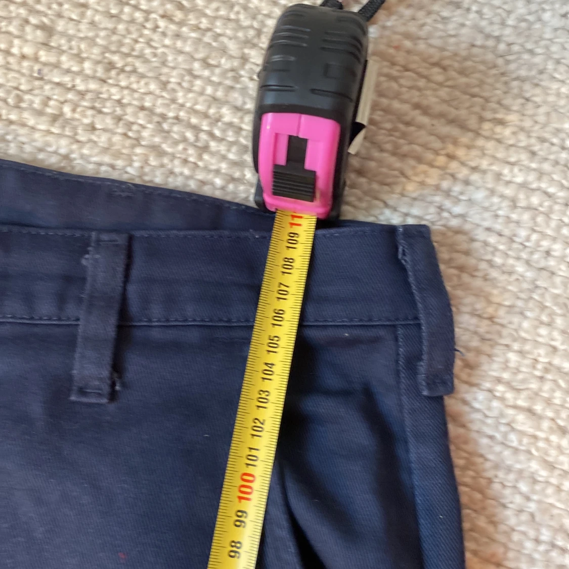 Blåa cargo byxor - 90