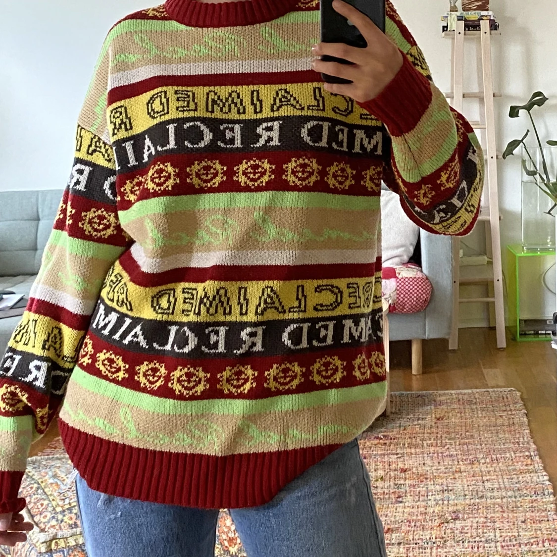 Oversize stickad tröja - 91