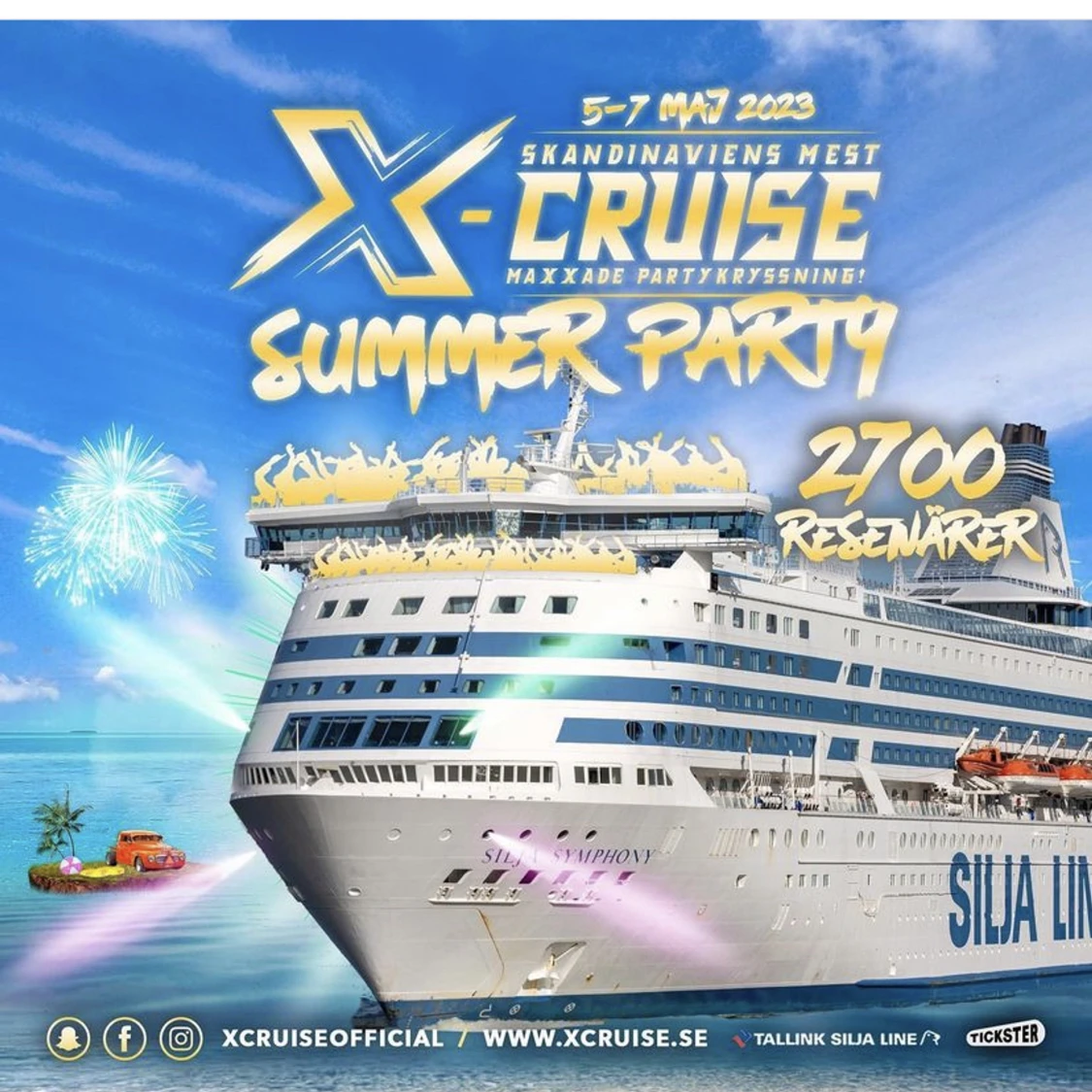 Xcruise biljetter 5 maj