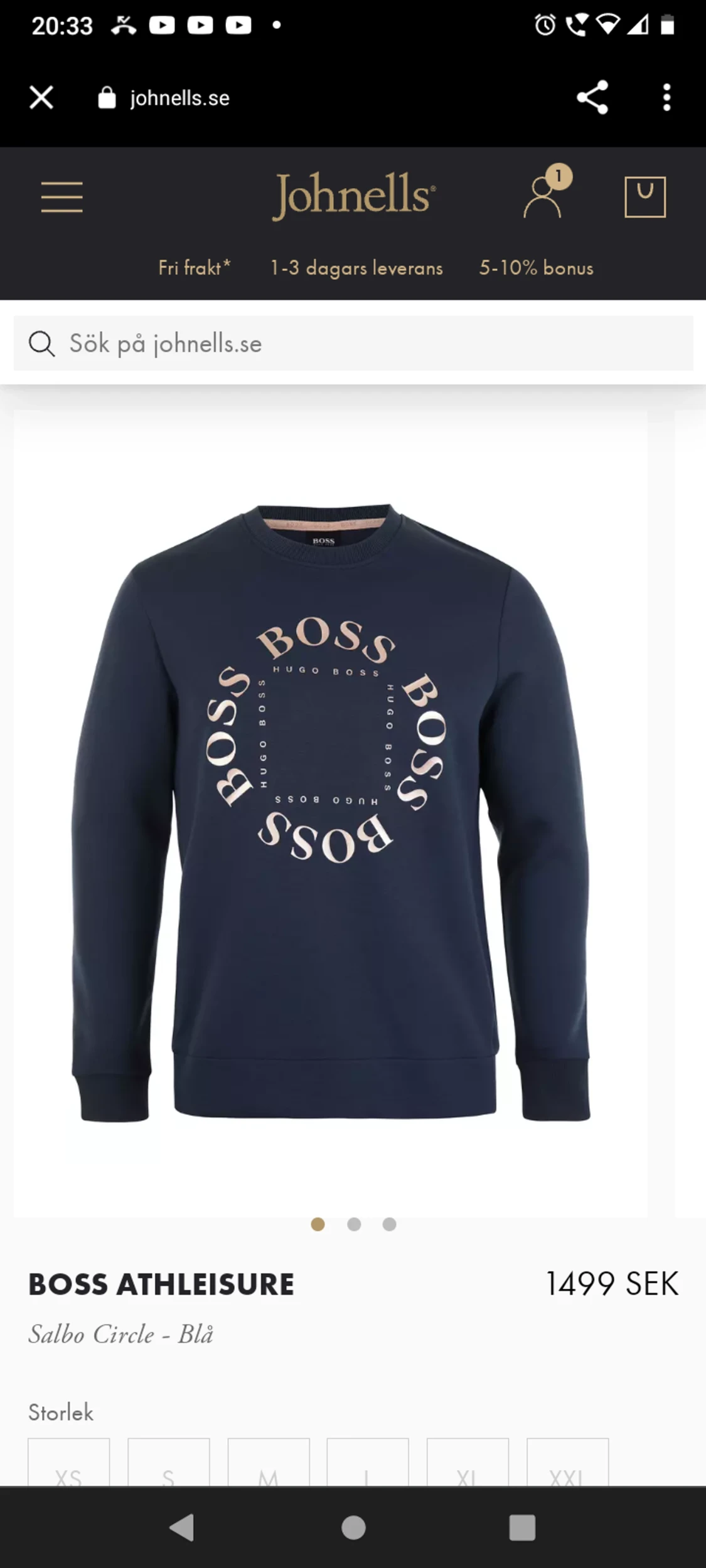 Hugo boss tröja och väska 