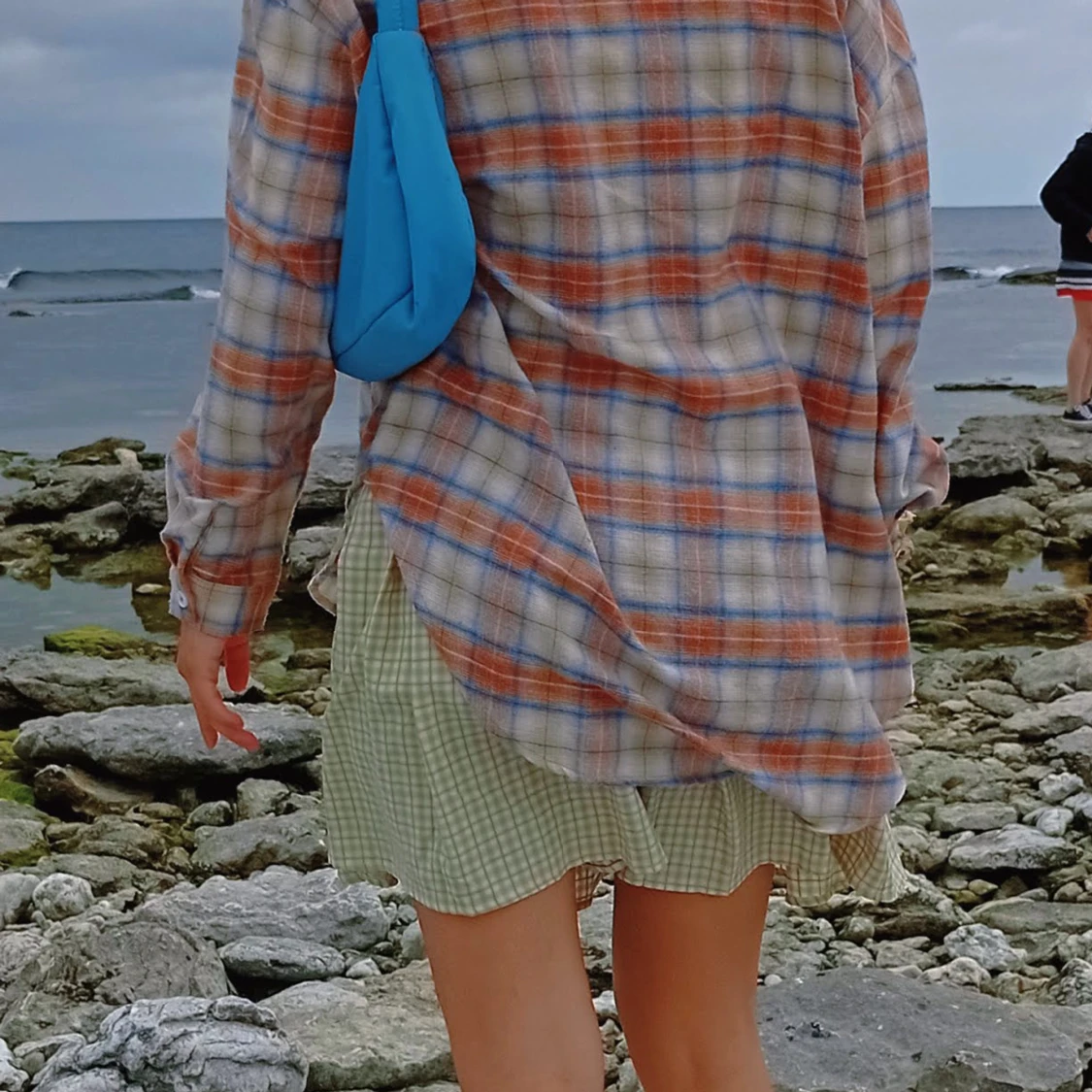 grön rutig kjol - 90