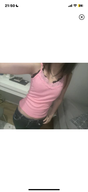 Rosa linne - Jätte fin rosa linne från shein, använd ett par gånger, skit mysig o ha på sommaren😇 