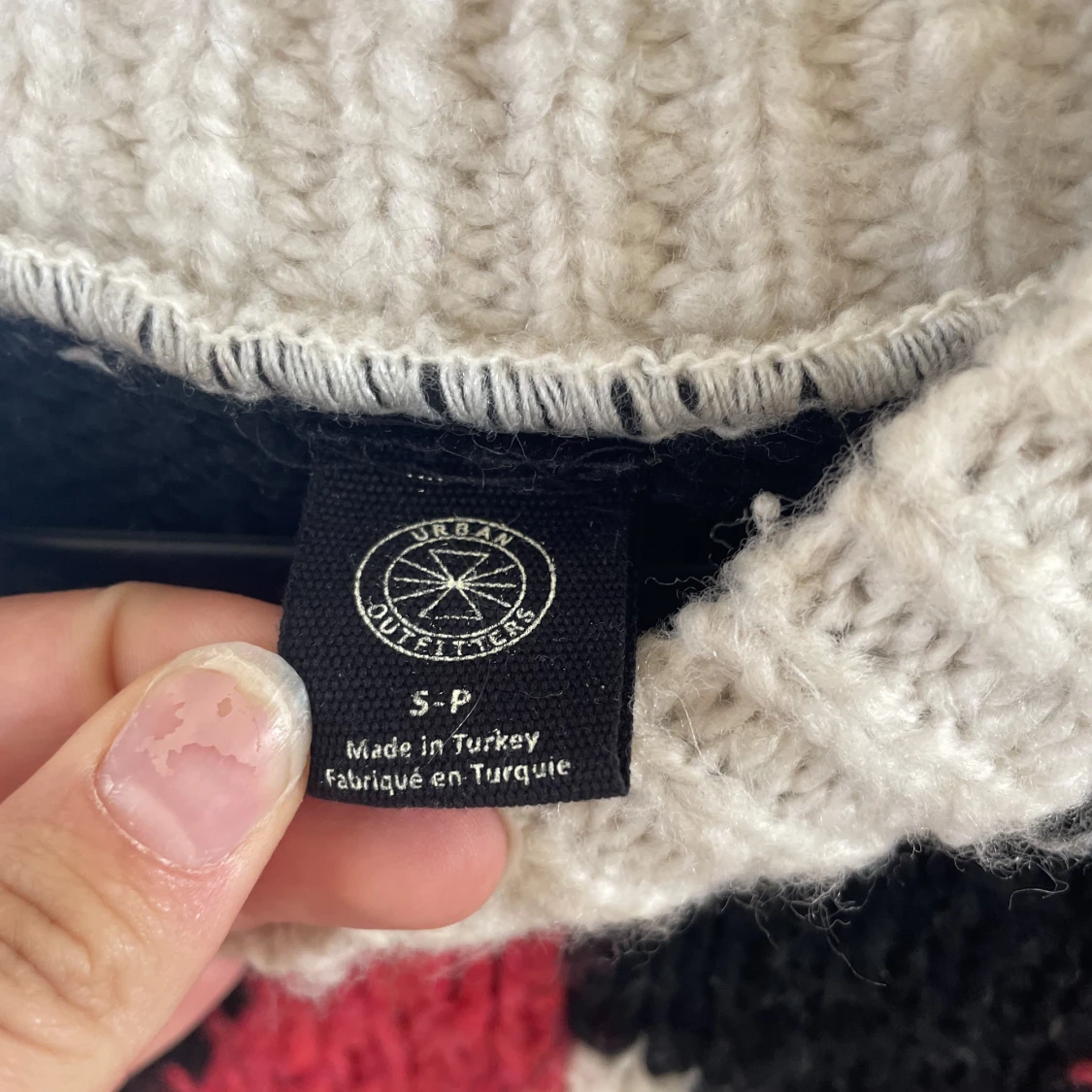 Virkad tjocktröja - 90