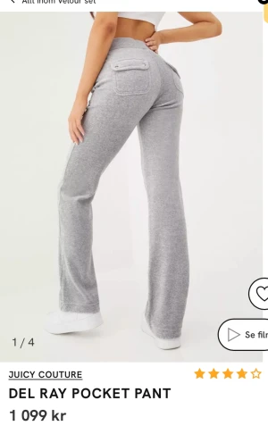 Juicy couture - Säljer mina jätte fina Juicy byxor i färgen ”del gray”, stl xs men passar både xxs och S! Vill ha 700kr men vid snabb och smidig affär kan ja tänka mig 600kr! Bara att höra av dig!💗