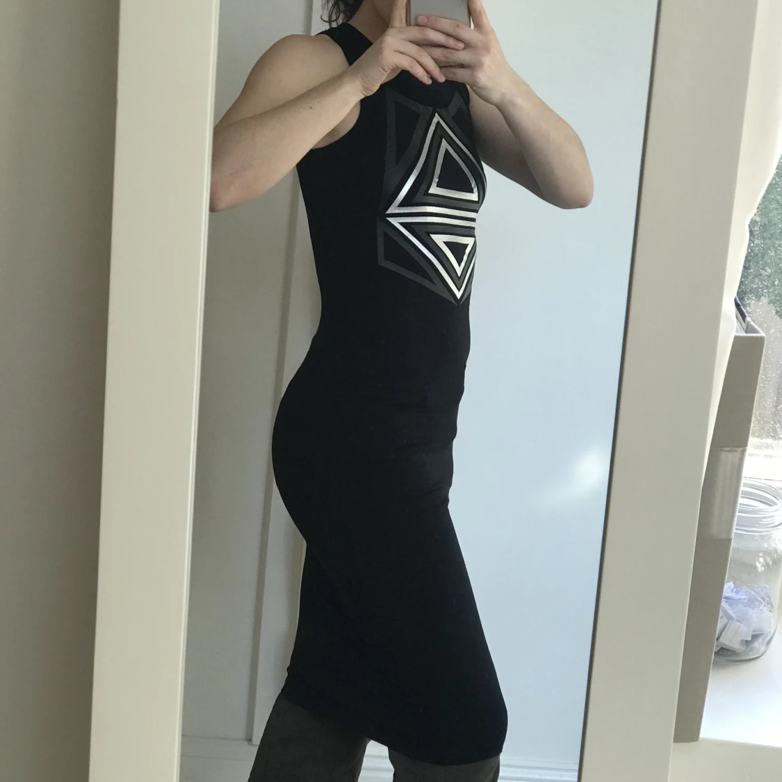 Svart klänning maxi midi  - 90