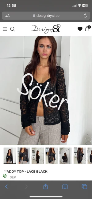 Design by si blus - Söker! Strl XS/S i svart som i bilden 