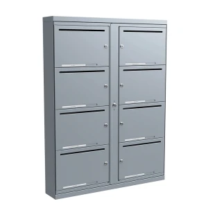 Lynx Special 2×4 fack  - Fastighetsbox med 8 fack (passar för 8 lägenheter)