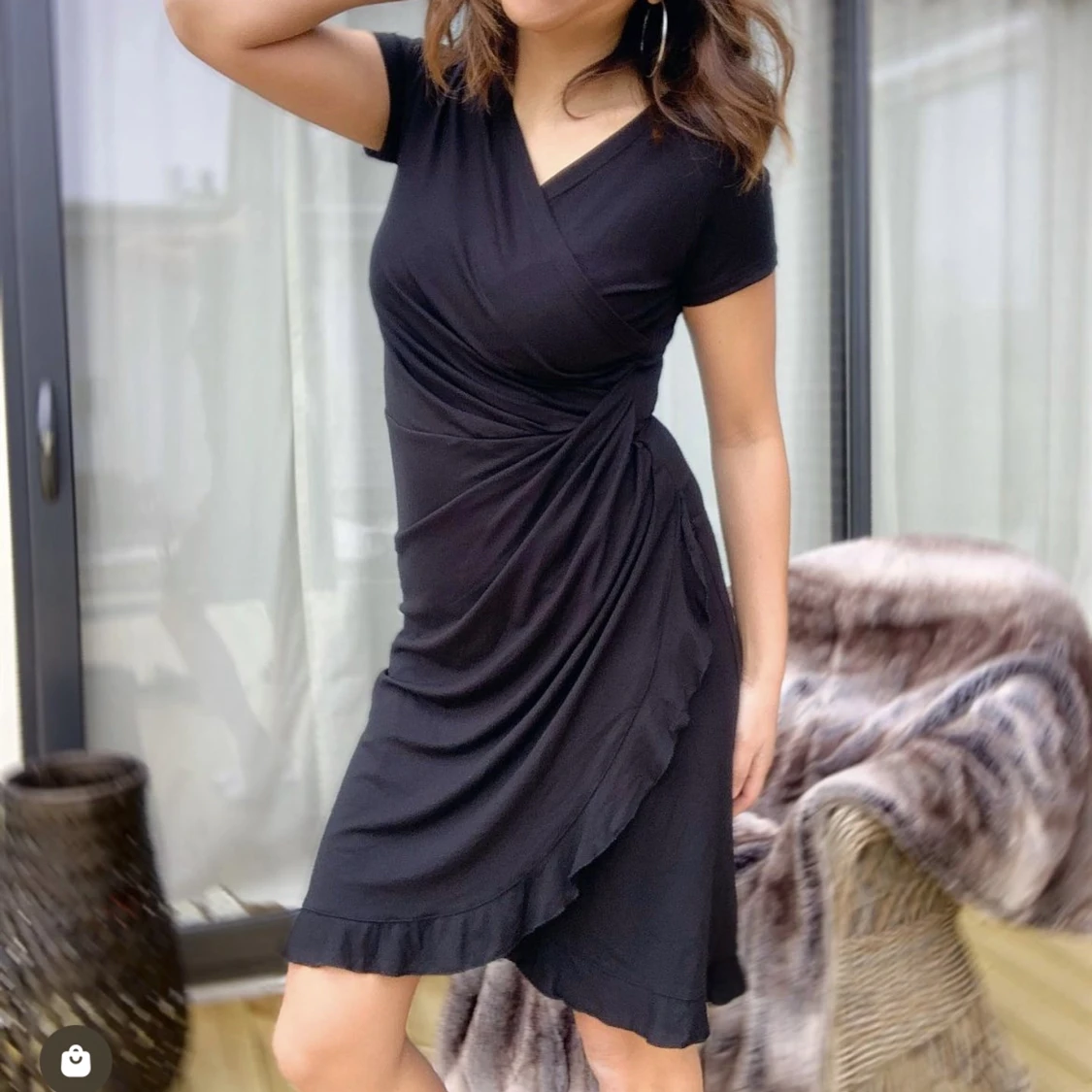 Klänning trikå ny S