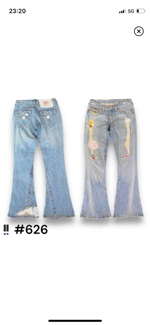 Jeans - Säljer dessa super snygga True religon jeans, som jag köpte här på Plick, säljer då dom va för små, 