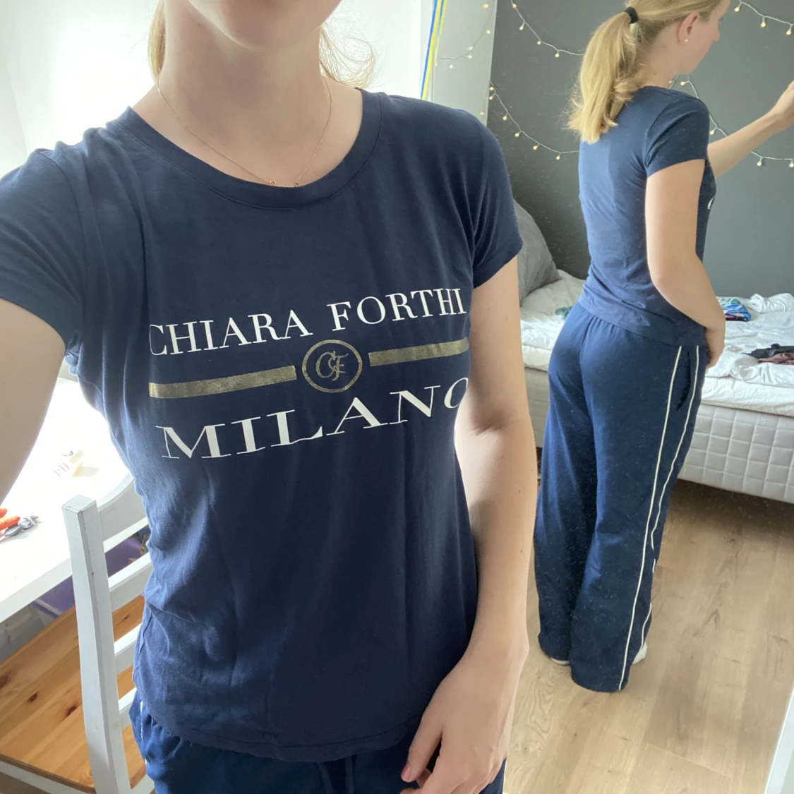 Mörkblå T-Shirt - 90