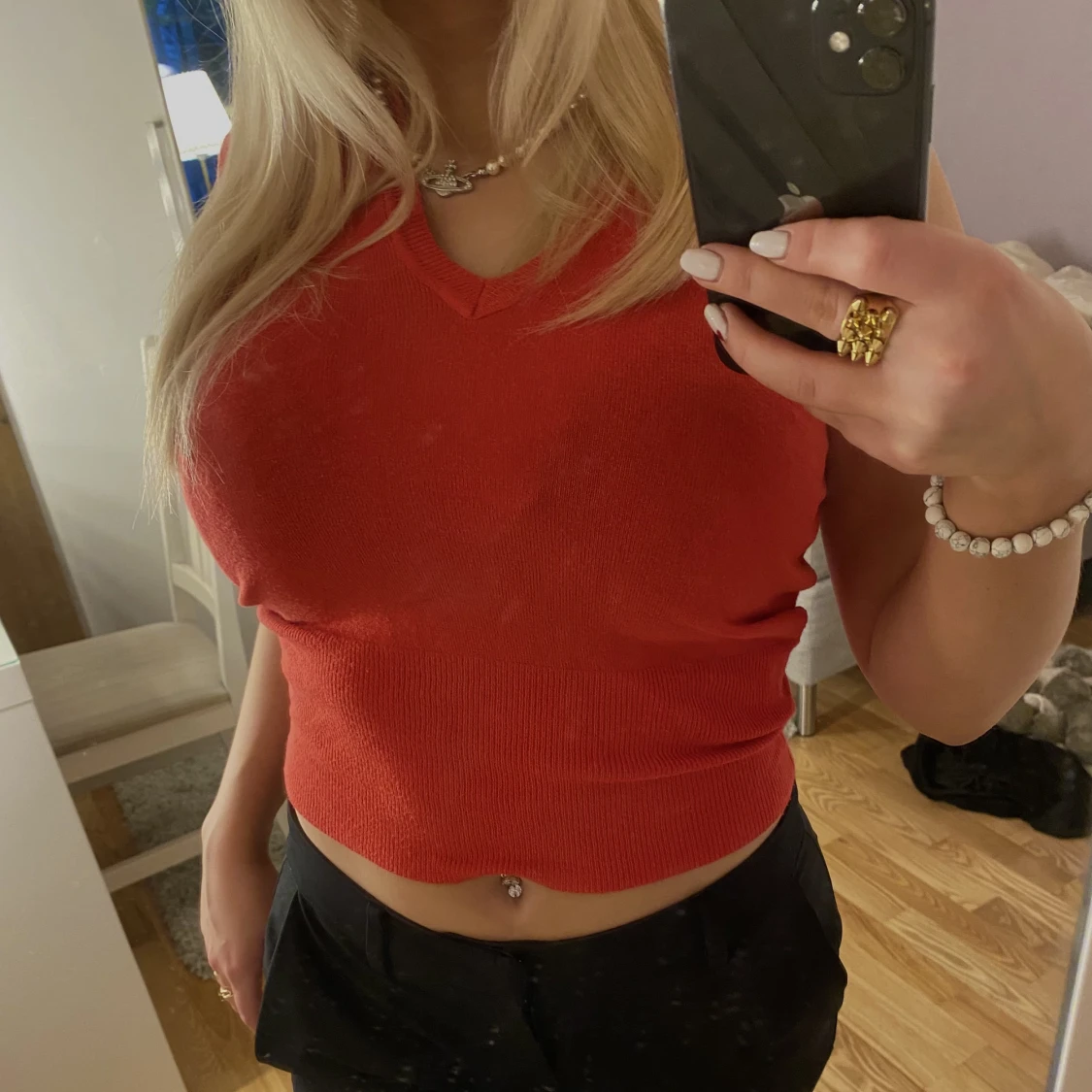 snyggt rött linne  - 90