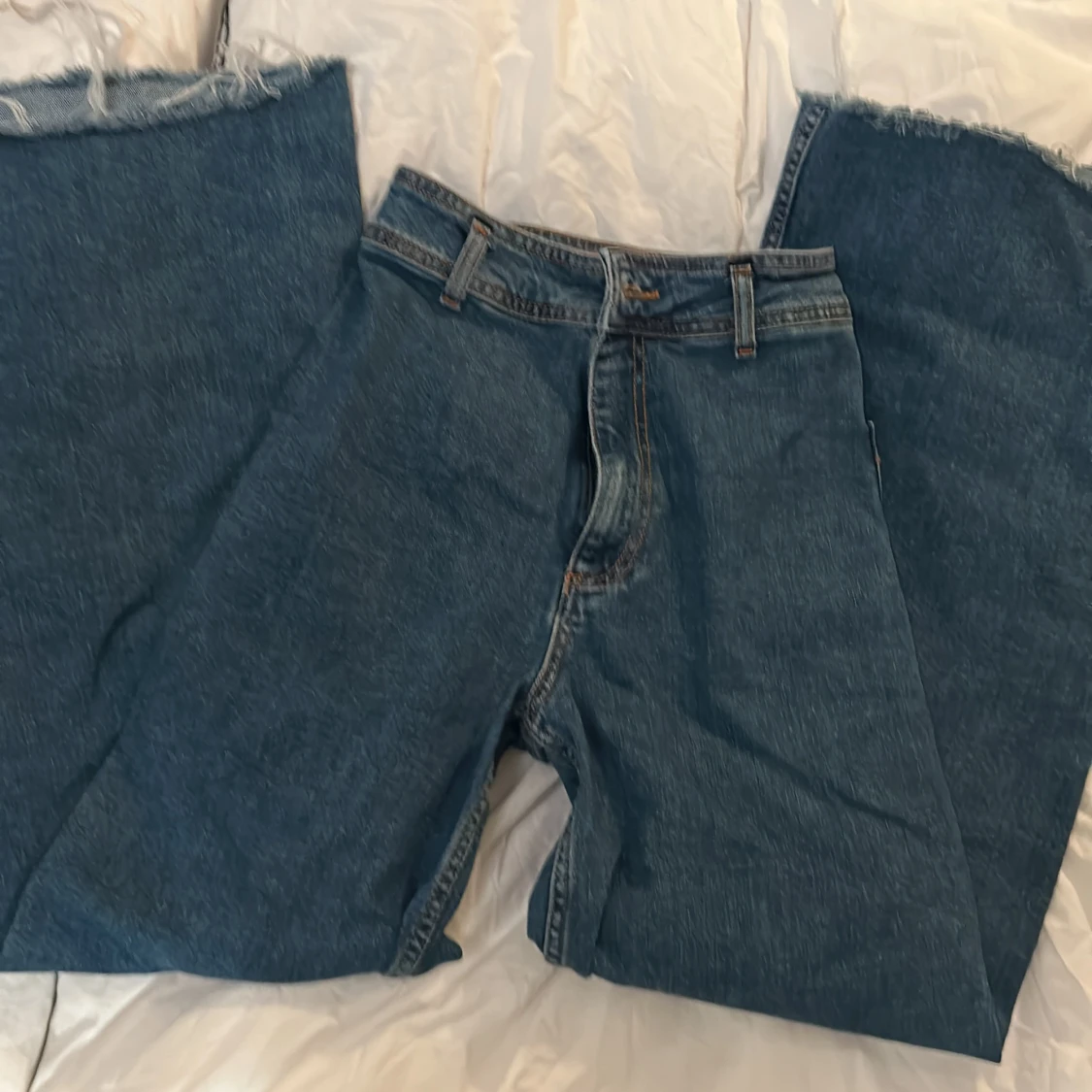 snygga wide leg jeans - 90