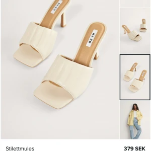 Beiga klackar - Säljer mina klackar från Nakd i storlek 40. Använda ett fåtal gånger, men tycker jag blir för lång i dem (10 cm). 