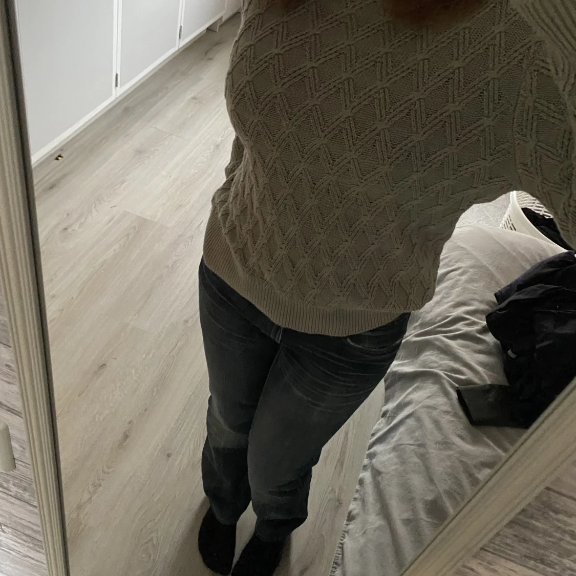 Stickad grön trjöja - 90