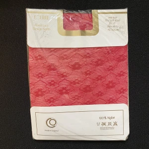 vintage nylon strumpbyxor  - couture floral lace design thights