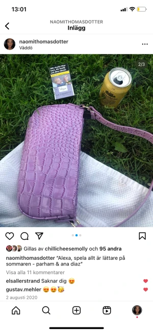Snygg lila handväska  - Snygg lila handväska 