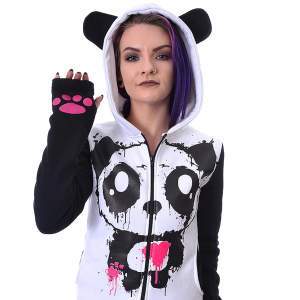Jättegullig hoodie av märket killer panda. Storlek S nypris 699kr.  Katter finns i hemmet