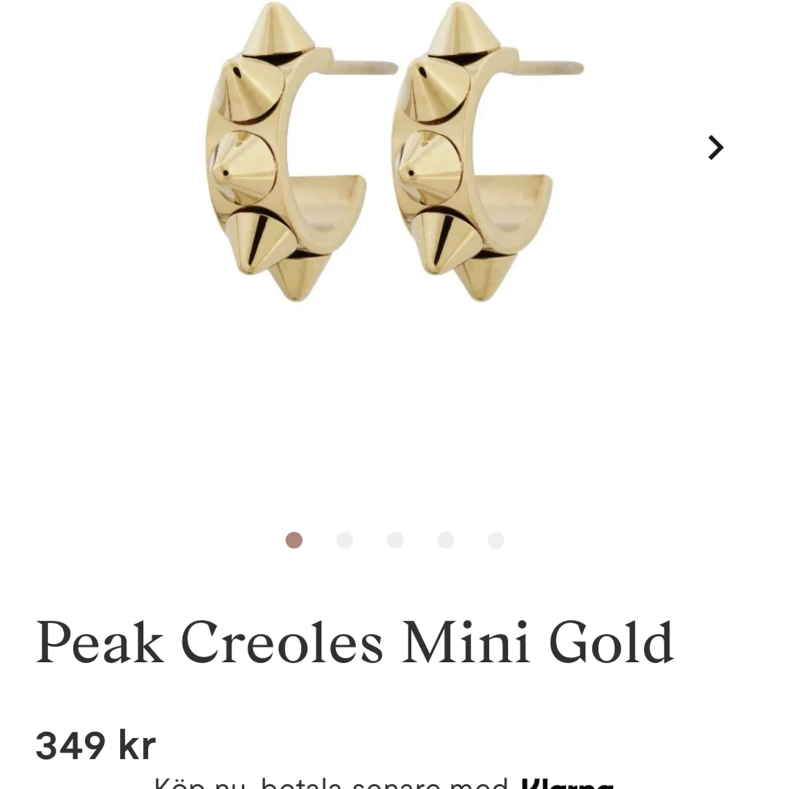 Peak Creoles Mini Gold