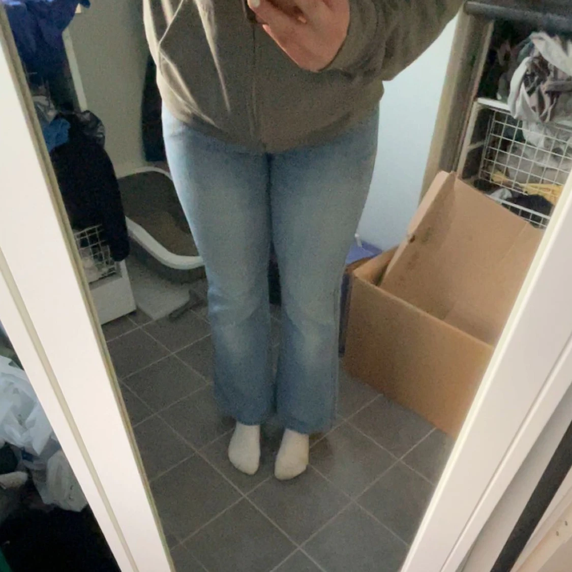 Lågmidjade bootcut jeans - 90