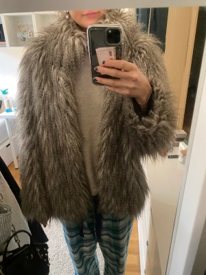 Pälsjacka  - Snygg grå pälsjacka. Vet inte vart den är ifrån. Bra skick. Köparen står för frakt 