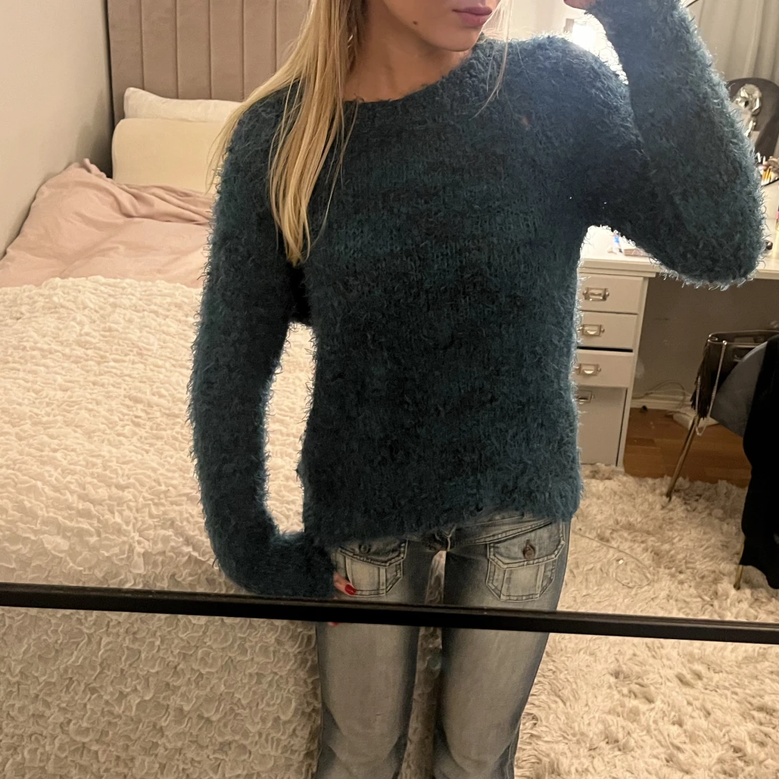 Supermysig stickad tröja - 90