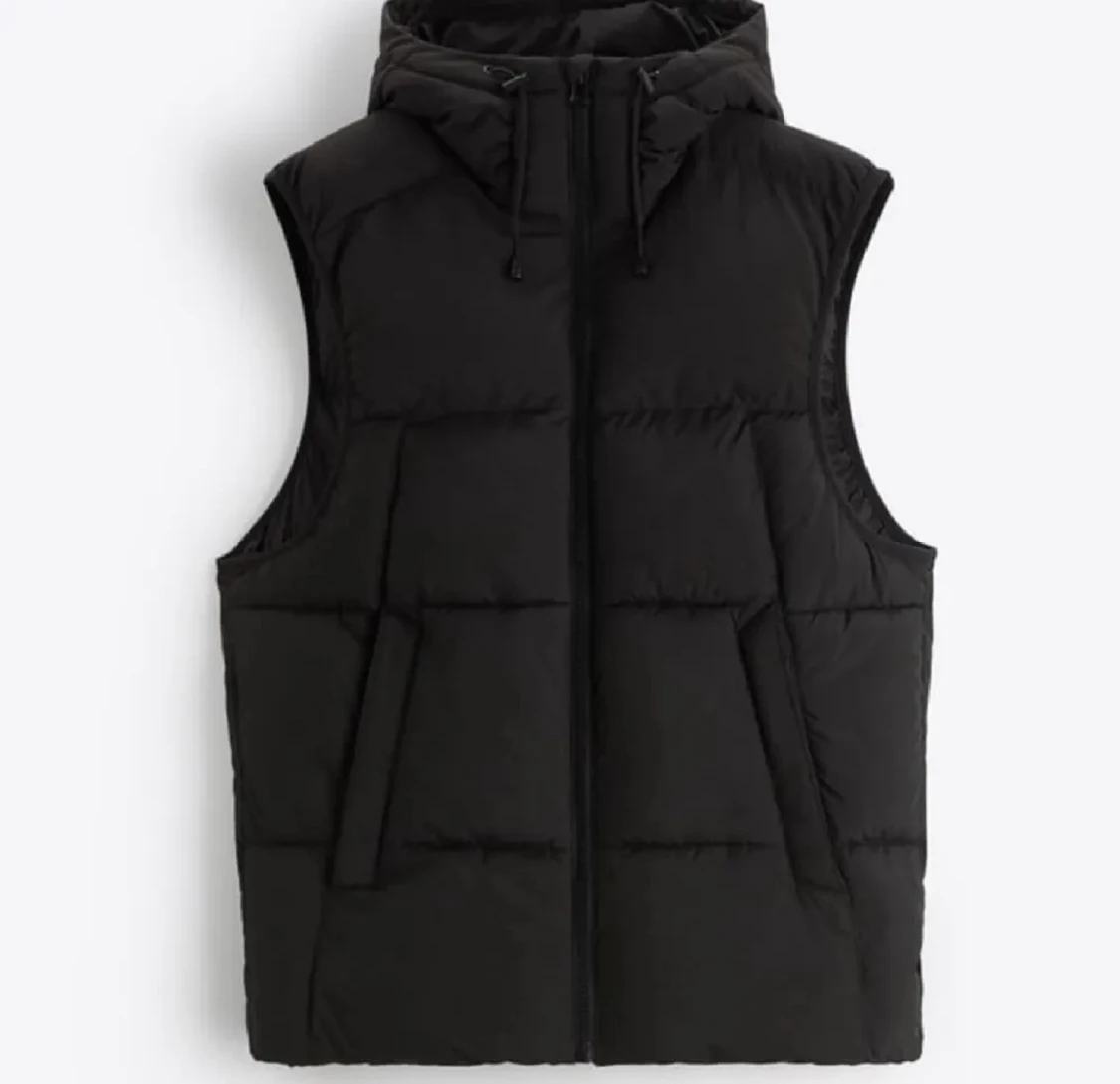 Svart pufferväst