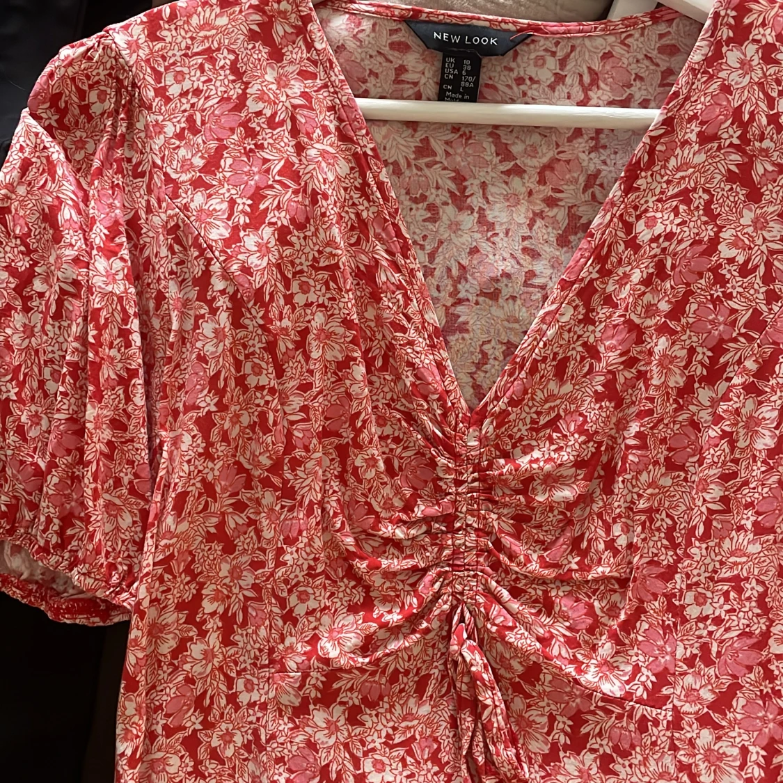 Rosa/röd klänning - 90