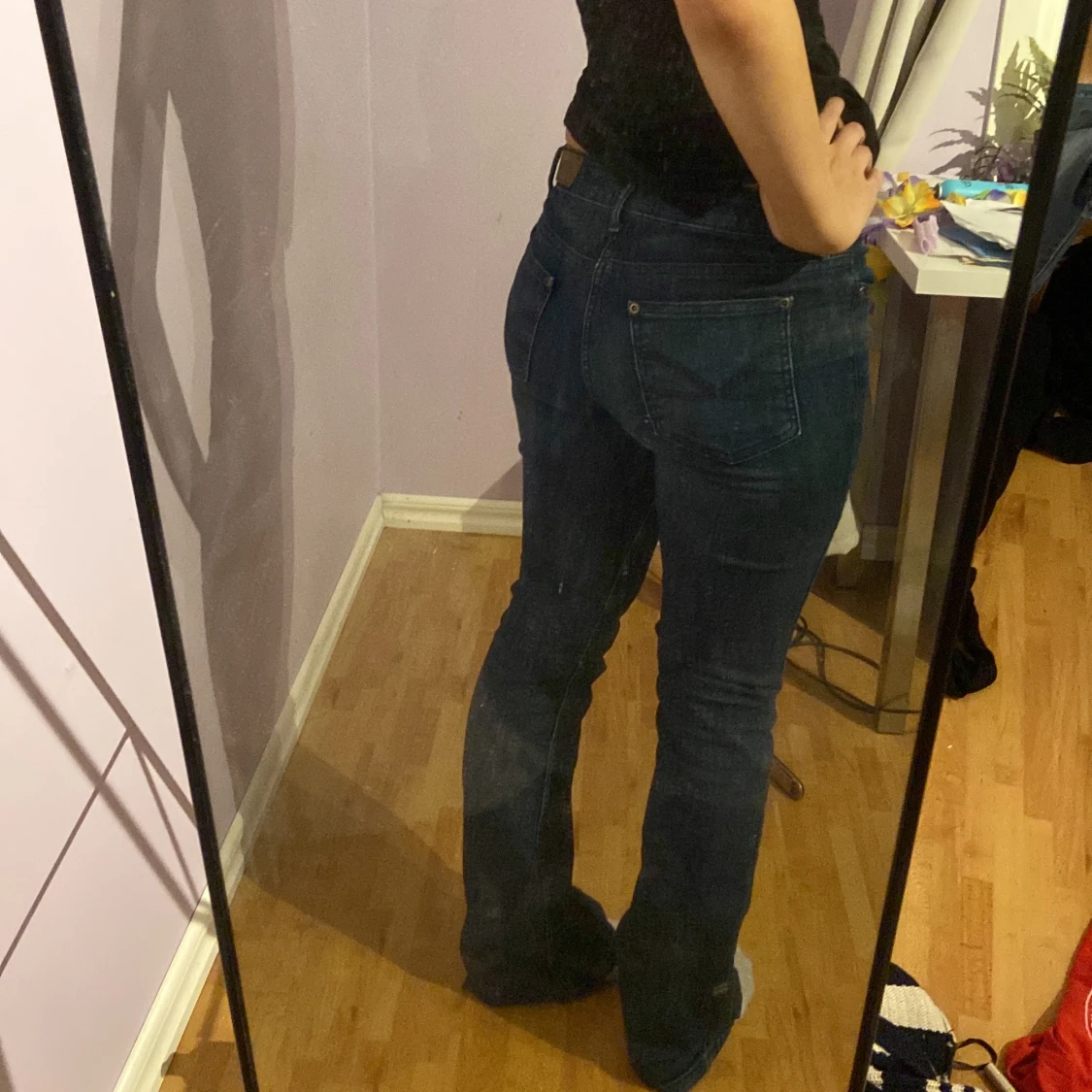 Lågmidjade bootcut jeans🥂 - 91