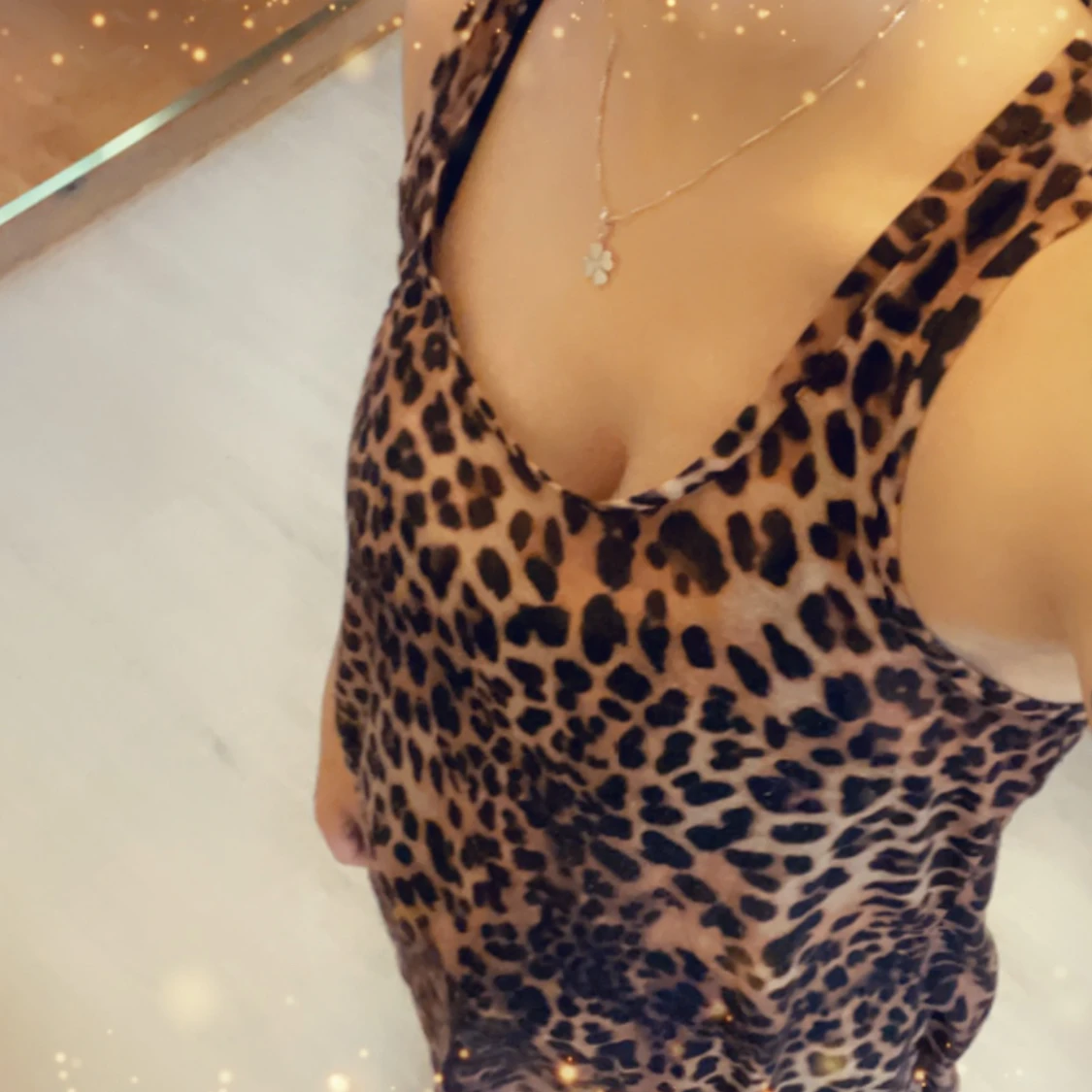 I mycket fint skick Leopard topp  - 2