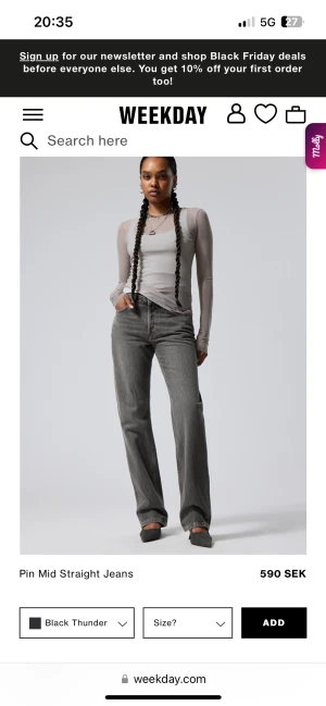 Lågmidjade jeans  - Säljer min favvojeans då dom tyvärr blivit lite stora💕 Varsamt använda och inga defekter!  Nypris 590 Köparen står för frakt