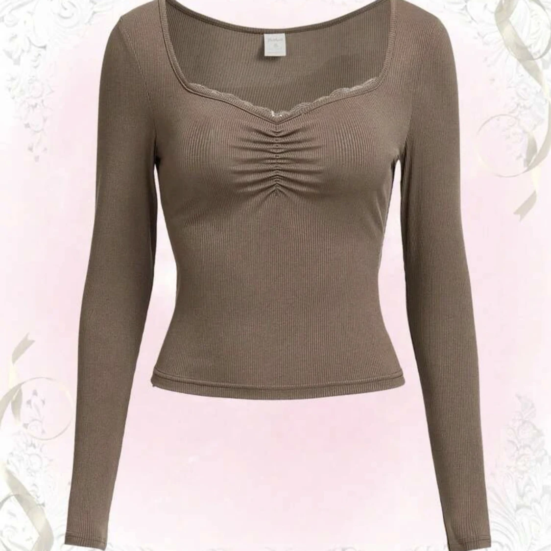 Mockabrun Rib-knit tröja från Shein - 91