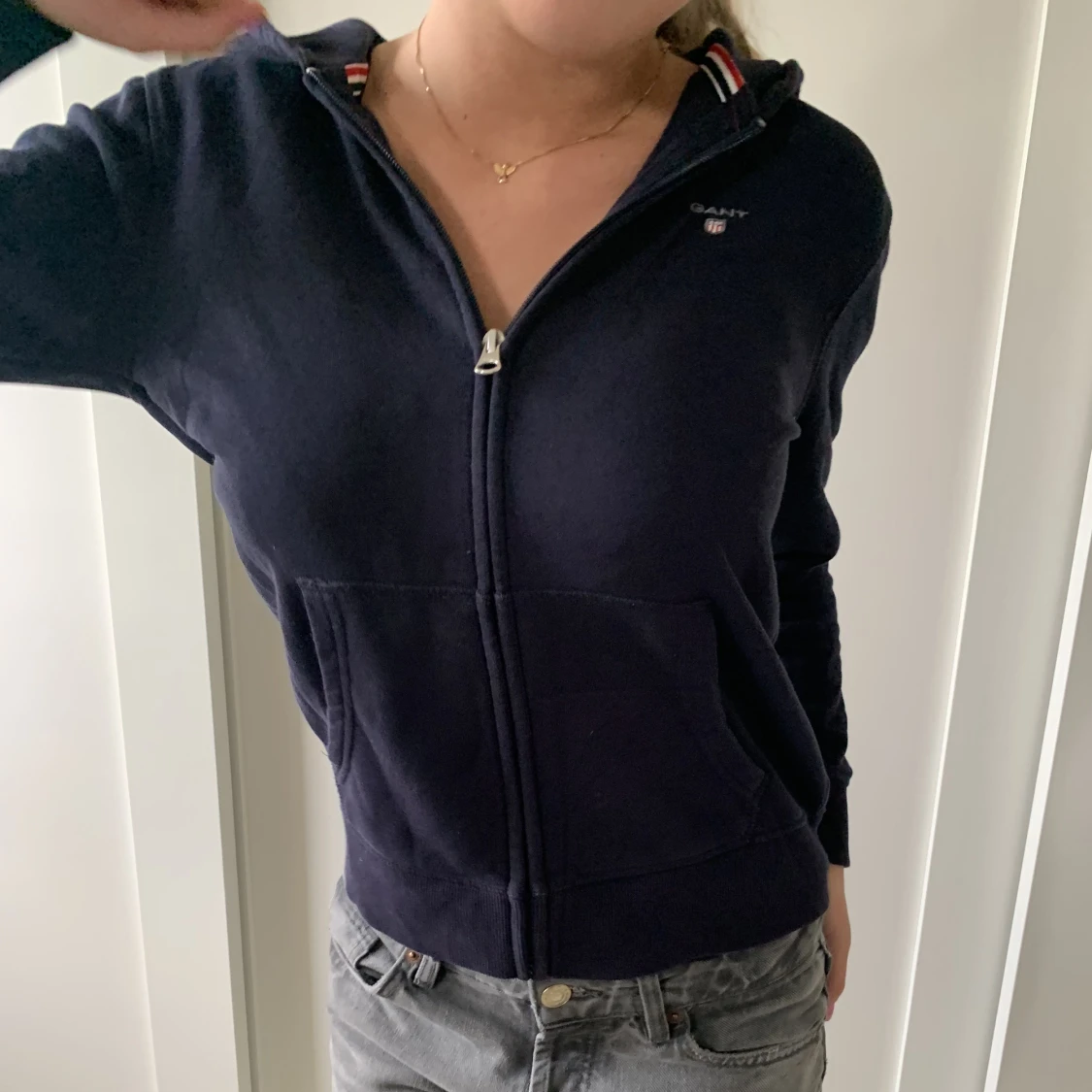 Marinblå kofta - 90