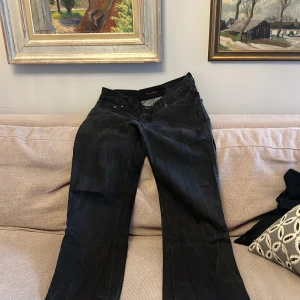 Nudie jeans  - Raka nudie jeans svart/gråa 