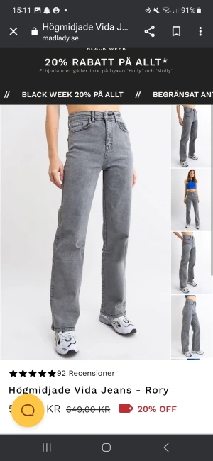 Madlady jeans  - Aldrig använda 