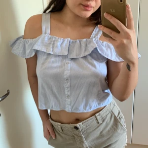 Blå  topp - Sommar top från zara, strl S.