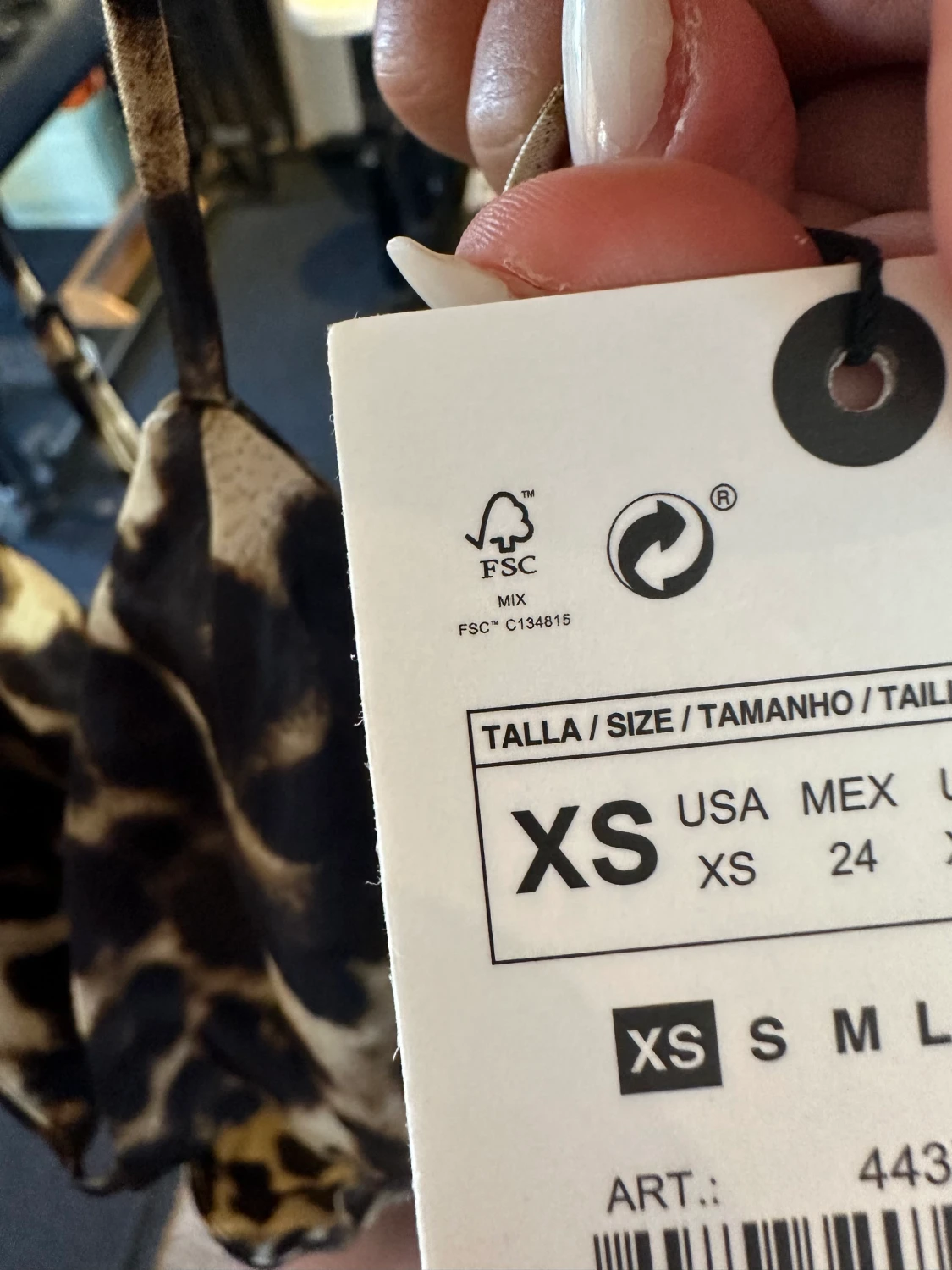 Leopard klänning zara  - 90