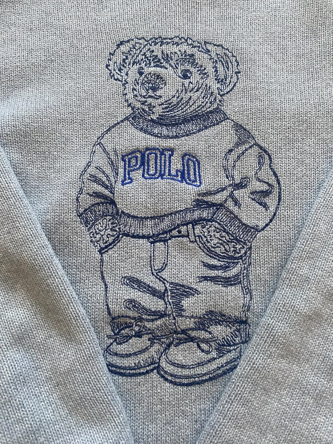 Stickad Polo Tröja - 90