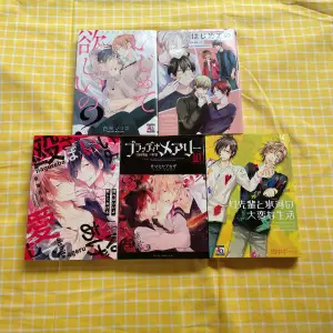 BL Manga på japanska, Få 5 st för 200 kr ☺️