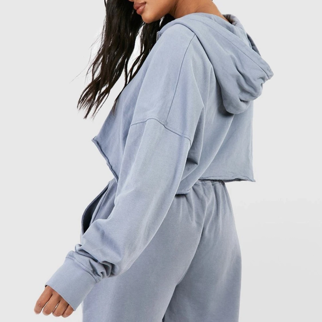 Croppad hoodie - 90
