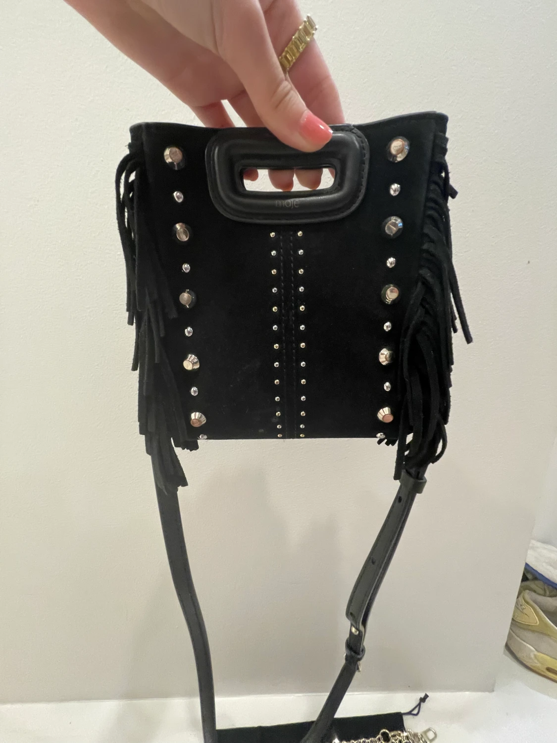 Svart maje väska mini - 90