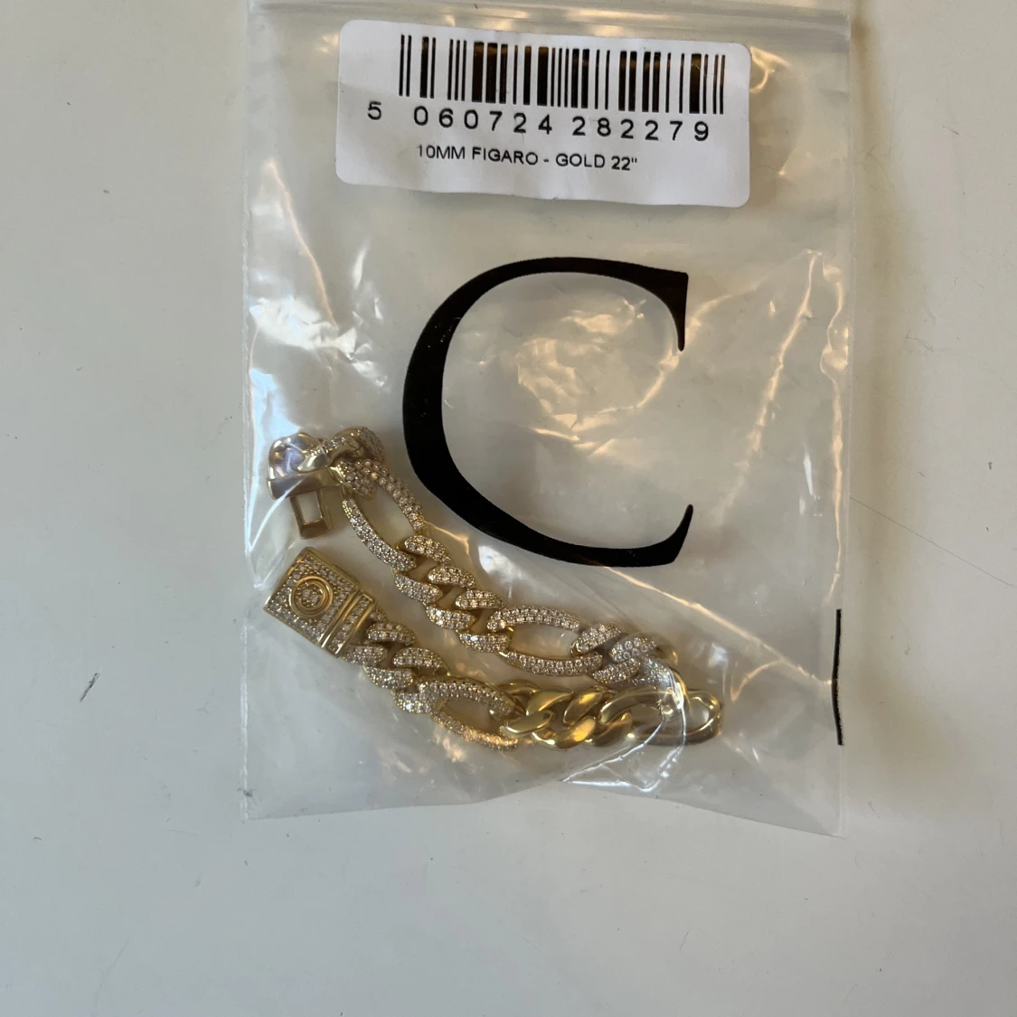 Oanvänt Figaro gold armband  - 90