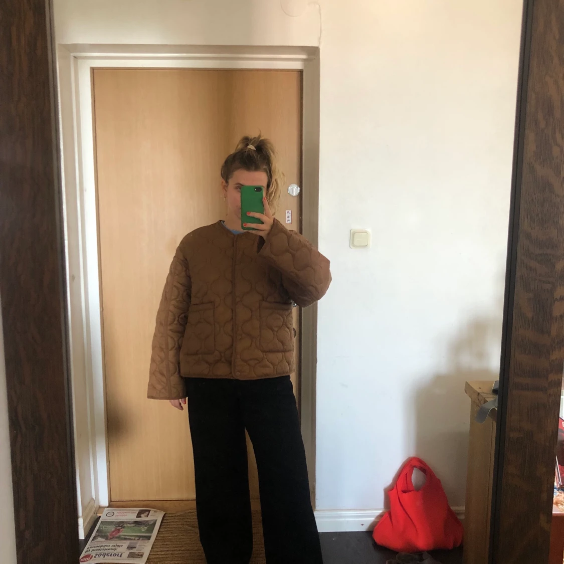 quiltad populär jacka 