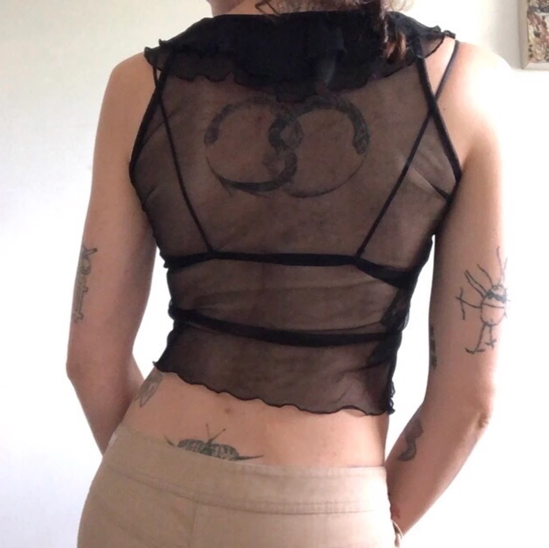 No stress, size S, black, mesh top  - 91