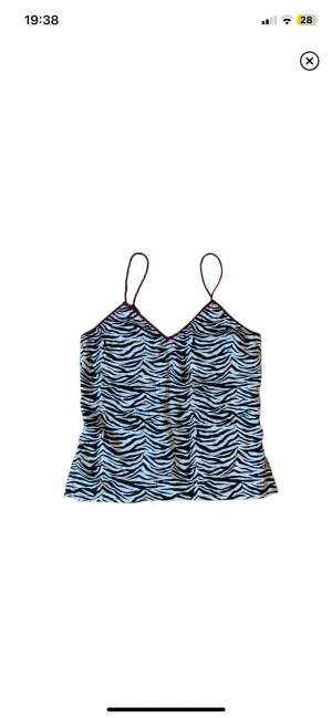 Zebra linne - Fint linne med slits på sidorna