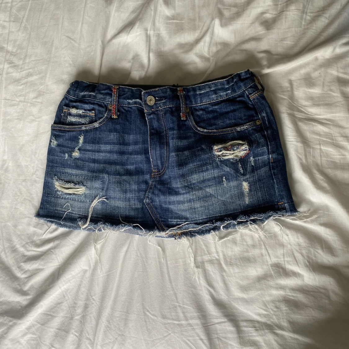 Mini jeans kjol